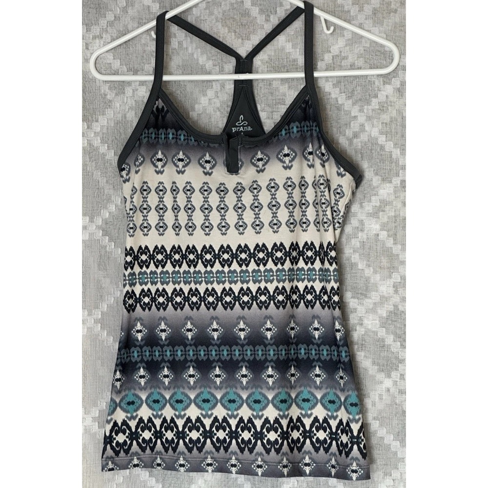 prAna Women's Small Strappy Active‎ Tank Tribal Print Yoga Outdoor